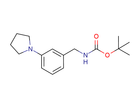 tert-butyl 3-(pyrrolidin-1-yl)benzylcarbamate