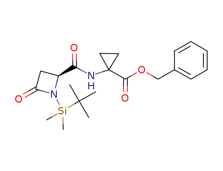 benzyl [(S)-1-[N-(tert-butyldimethylsilyl)-4-oxo-azetidine-2-carbonyl]amino]-cyclopropanecarboxylate