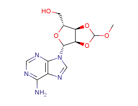 Molecular Structure of 16658-10-9 (Adenosine, 2',3'-O-(methoxymethylene)-)