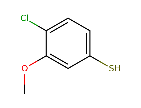 Molecular Structure of 61150-48-9 (Benzenethiol, 4-chloro-3-methoxy-)