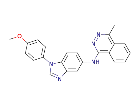 1-(4-methoxy)phenyl-5-(4-methyl-1-phthalazinyl)aminobenzimidazole