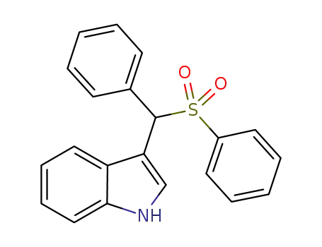 3-(phenyl(phenylsulfonyl)methyl)-1H-indole