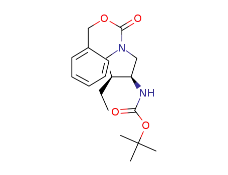 (3S,4S)-1-benzyloxycarbonyl-3-(tert-butoxycarbonyl)amino-4-ethylpyrrolidine