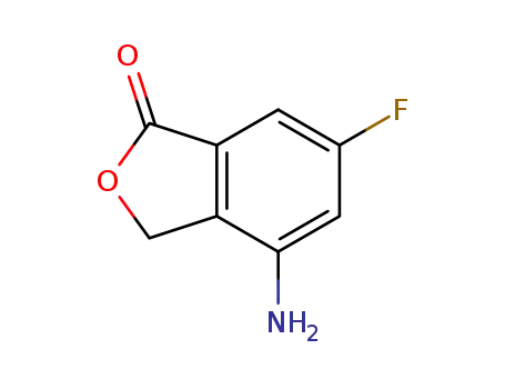 Molecular Structure of 1207453-91-5 (4-Amino-6-fluoro-3H-isobenzofuran-1-one)