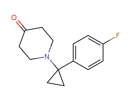 1-(1-(4-fluorophenyl)cyclopropyl)piperidin-4-one