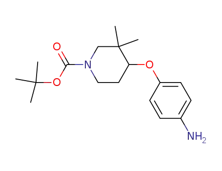 4-(4-amino-phenoxy)-3,3-dimethyl-piperidine-1-carboxylic acid tert-butyl ester