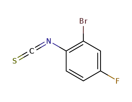 벤젠, 2-브로모-4-플루오로-1-이소티오시아네이토-(9CI)