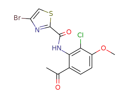 N-(6-acetyl-2-chloro-3-methoxyphenyl)-4-bromothiazole-2-carboxamide