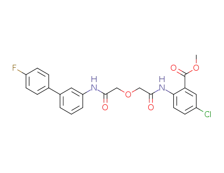 methyl 5-chloro-2-[({2-[(4'-fluorobiphenyl-3-yl)amino]-2-oxoethoxy}acetyl)amino]benzoate