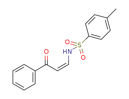 Molecular Structure of 1403486-37-2 ((Z)-4-methyl-N-(3-oxo-3-phenylprop-1-en-1-yl)benzenesulfonamide)