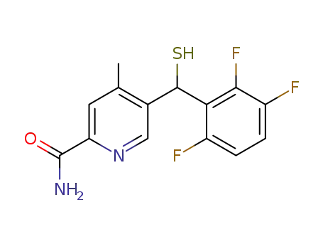 5-[mercapto(2,3,6-trifluorophenyl)methyl]-4-methylpyridine-2-carboxamide
