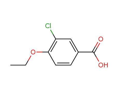 Molecular Structure of 213598-15-3 (3-CHLORO-4-ETHOXYBENZOIC ACID  97)