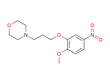 Molecular Structure of 1292318-17-2 (4-[3-(2-methoxy-5-nitrophenoxy)propyl]morpholine)