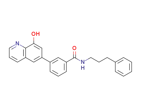 Benzamide, 3-(8-hydroxy-6-quinolinyl)-N-(3-phenylpropyl)-