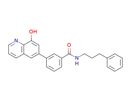 벤즈 아미드, 3- (8- 하이드 록시 -6- 퀴 놀리 닐) -N- (3- 페닐 프로필)-