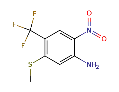 5-(methylthio)-2-nitro-4-(trifluoromethyl)benzenamine