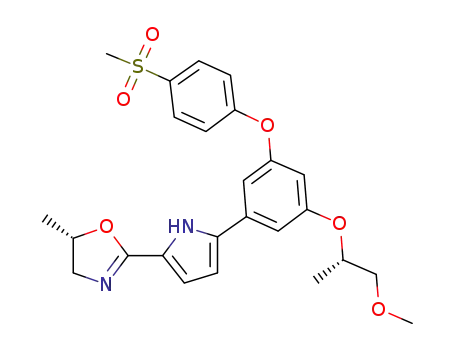 (5S)-2-(5-{3-[(1S)-2-methoxy-1-methylethoxy]-5-[4-(methylsulfonyl)phenoxy]phenyl}-1H-pyrrol-2-yl)-5-methyl-4,5-dihydro-1,3-oxazole