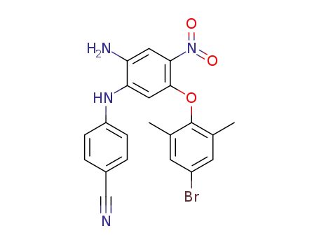 5-(4''-bromo-2'',6''-dimethylphenoxy)-N<sub>1</sub>-(4'-cyanophenyl)-4-nitrobenzene-1,2-diamine