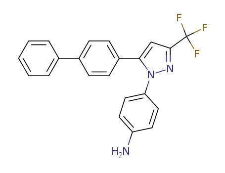 4-(5-biphenyl-4-yl-3-trifluoromethyl-pyrazol-1-yl)-phenylamine