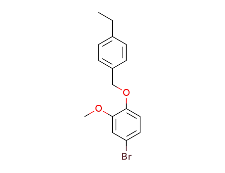 Molecular Structure of 1255305-53-3 (4-bromo-1-(4-ethylbenzyloxy)-2-methoxybenzene)