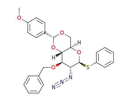 phenyl 2-azido-2-deoxy-3-O-benzyl-4,6-O-p-methoxybenzylidene-1-thio-β-D-glucopyranoside