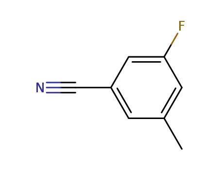Molecular Structure of 216976-30-6 (3-Fluoro-5-methylbenzonitrile)