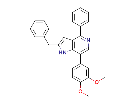 2-benzyl-4-phenyl-7-(3,4-dimethoxyphenyl)-1H-pyrrolo[3,2-c]pyridine
