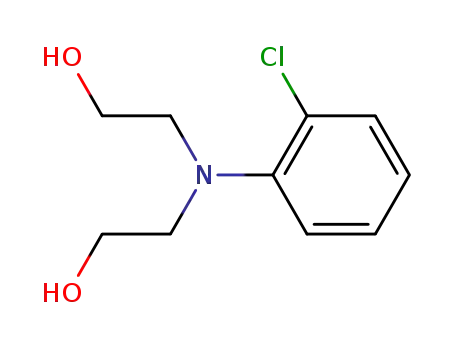 Molecular Structure of 28005-78-9 (Ethanol,2,2'-[(2-chlorophenyl)imino]bis-)