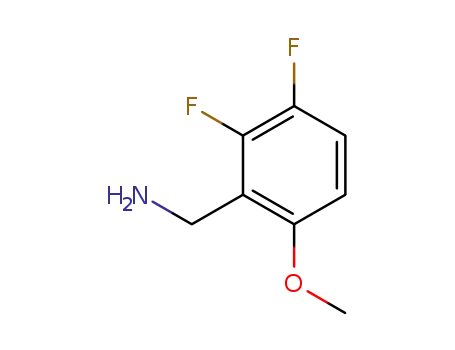 Molecular Structure of 886501-77-5 (2,3-DIFLUORO-6-METHOXYBENZYLAMINE)
