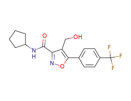 N-cyclopentyl-4-(hydroxymethyl)-5-(4-(trifluoromethyl)phenyl)isoxazole-3-carboxamide