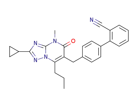4'-[(2-cyclopropyl-4-methyl-5-oxo-7-propyl-4,5-dihydro[1,2,4]triazolo[1,5-a]pyrimidin-6-yl)methyl]biphenyl-2-carbonitrile