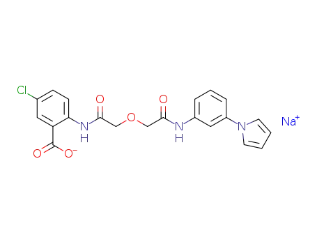 5-chloro-2-([(2-oxo-2-([3-(1H-pyrrol-1-yl)phenyl]amino)ethoxy)acetyl]amino)benzoic acid sodium salt