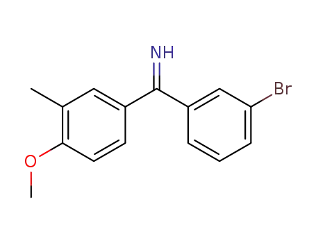 Molecular Structure of 1260433-04-2 ((3-bromophenyl)(4-methoxy-3-methylphenyl)methanimine)