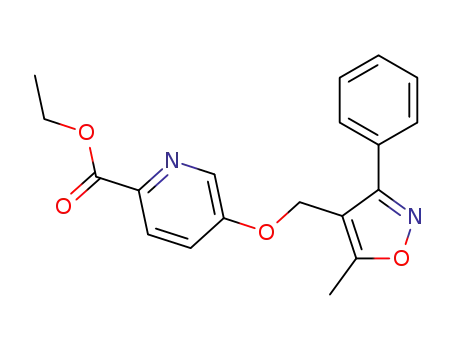 5-(5-methyl-3-phenyl-isoxazol-4-ylmethoxy)-pyridine-2-carboxylic acid ethyl ester