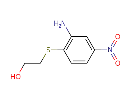 Molecular Structure of 1202773-82-7 (2-(2-amino-4-nitrophenylthio)ethanol)