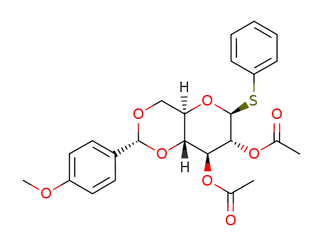 phenyl 2,3-di-O-acetyl-4,6-O-(4-methoxybenzylidene)-1-thio-β-D-glucopyranoside