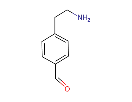 Molecular Structure of 219919-48-9 (Benzaldehyde, 4-(2-aminoethyl)- (9CI))