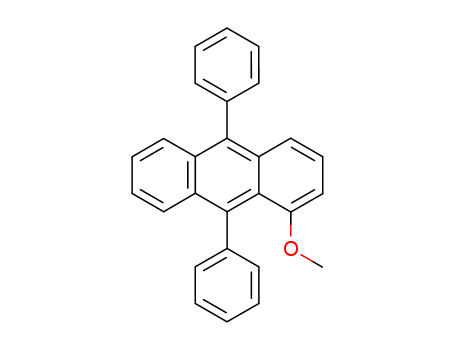 Molecular Structure of 13076-30-7 (Anthracene, 1-methoxy-9,10-diphenyl-)