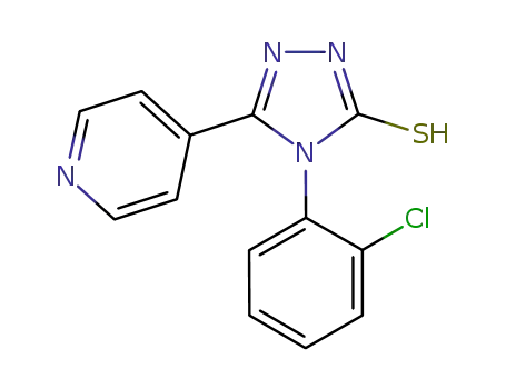 3H-1,2,4-Triazole-3-thione,
4-(2-chlorophenyl)-2,4-dihydro-5-(4-pyridinyl)-