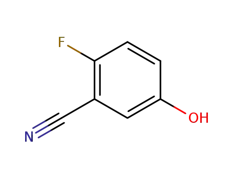Molecular Structure of 104798-53-0 (2-Fluoro-5-hydroxybenzenecarbonitrile)