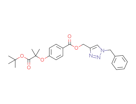 (1-benzyl-1H-1,2,3-triazol-4-yl)methyl 4-(1-tert-butoxy-2-methyl-1-oxopropan-2-yloxy)benzoate