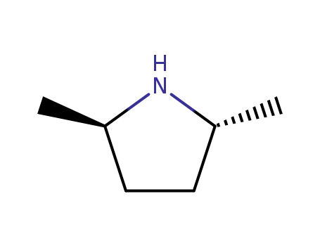 Molecular Structure of 62617-70-3 ((2R,5R)-(-)-TRANS-2,5-DIMETHYLPYRROLIDINE)
