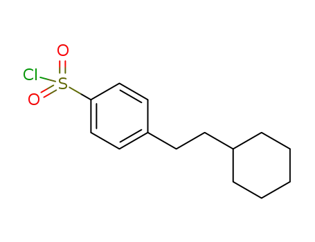 Molecular Structure of 1262387-07-4 (4-(2-cyclohexyl-ethyl)-benzenesulfonyl chloride)