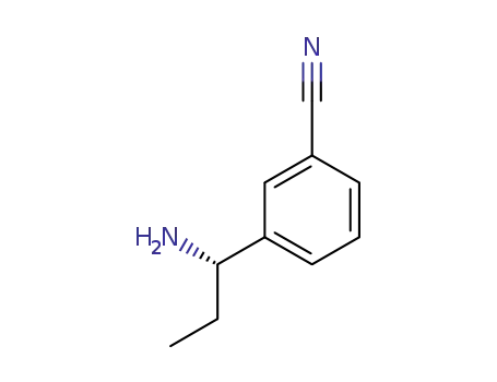 Molecular Structure of 1212967-40-2 ((S)-3-(1-aminopropyl)benzonitrile)