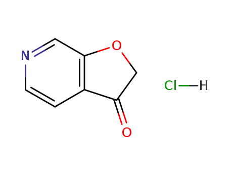 Molecular Structure of 106531-51-5 (FURO[2,3-C]PYRIDIN-3(2H)-ONE HYDROCHLORIDE)