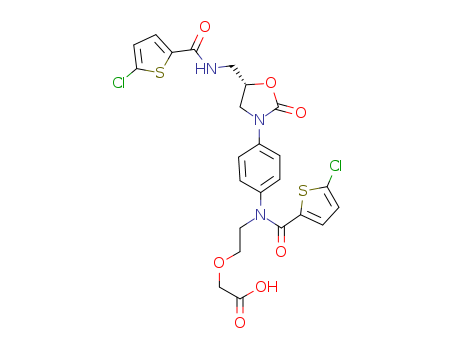 (S)-2-(2-(5-chloro-N-(4-(5-((5-chlorothiophene-2-carboxamido) methyl)-2-oxooxazolidin-3-yl)phenyl)thiophene-2-carboxamido) ethoxy)acetic acid