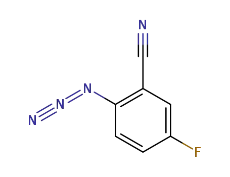 Molecular Structure of 756839-23-3 (Benzonitrile, 2-azido-5-fluoro-)