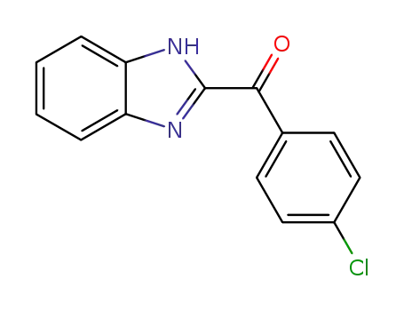 Molecular Structure of 27099-25-8 (1H-benzimidazol-2-yl(4-chlorophenyl)methanone)