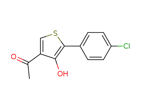 Molecular Structure of 808123-65-1 (Ethanone, 1-[5-(4-chlorophenyl)-4-hydroxy-3-thienyl]-)