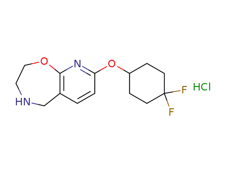 8-[(4,4-difluorocyclohexyl)oxy]-2,3,4,5-tetrahydropyrido[3,2-f][1,4]oxazepine hydrochloride